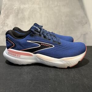 Brooks Glycerin GTS 21 Running Shoes Womens 9.5 Wide D Blue White Comfort